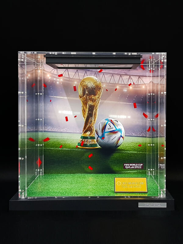 2022 카타르 월드컵 투명 아크릴 장식장 사이즈(mm) : 400 x 300 x 400 ( 가로 x 세로 x 높이 ) - 건프라앤큐브,건큐브,케이스,장식장,