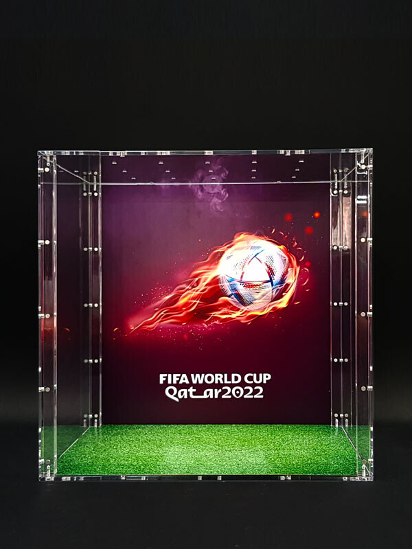 2022 카타르 월드컵 투명 아크릴 장식장 사이즈(mm) : 400 x 300 x 400 ( 가로 x 세로 x 높이 ) - 건프라앤큐브,건큐브,케이스,장식장,