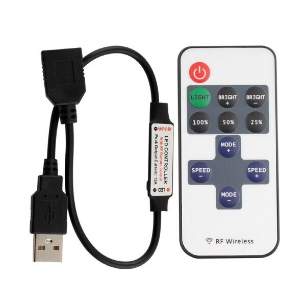 스마트 리모콘 컨트롤러(USB타입) 조명용 부자재 - 건프라앤큐브,건큐브,케이스,장식장,